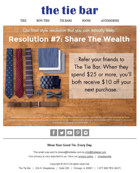 the tie bar email